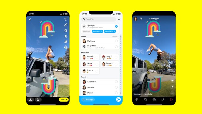 Snapchat lanza Spotlight para competir con Tiktok