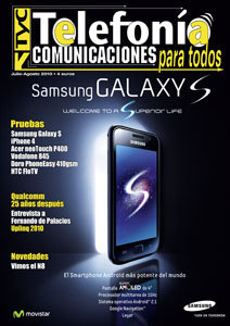 TyC julio agosto 2010, prueba iphone 4, prueba vodafone 845, prueba samsung galaxy S