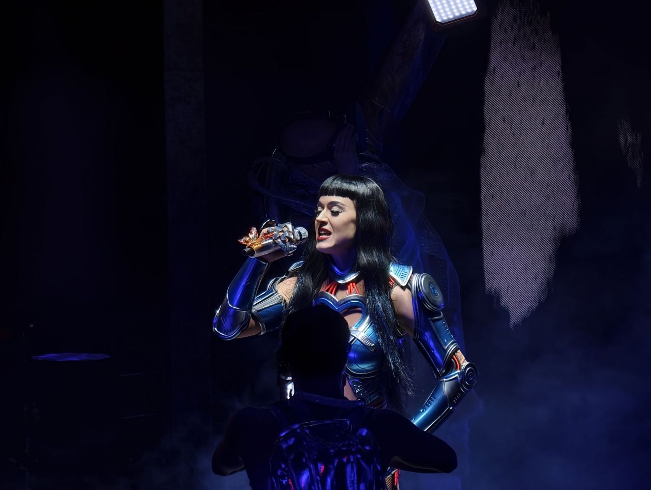 Katy Perry durante su actuación en el Movistar Arena