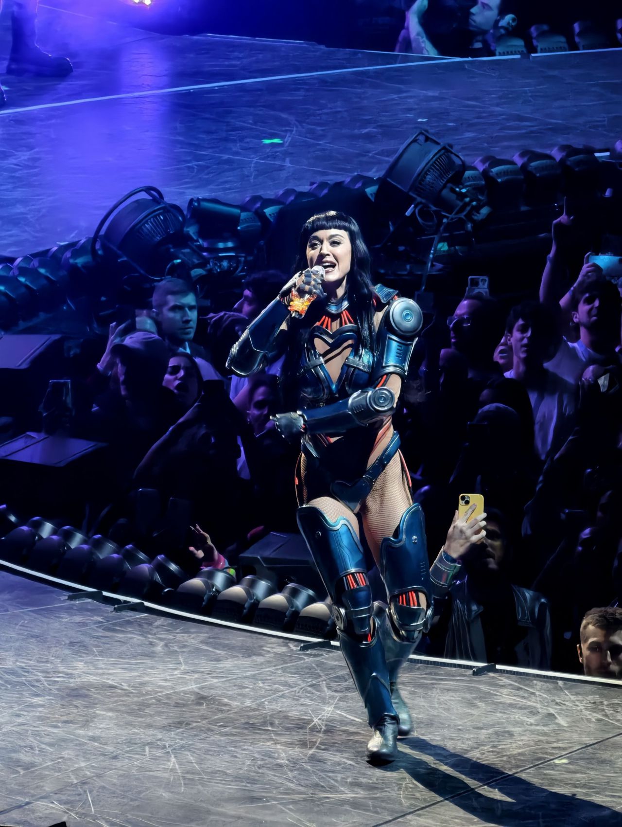 Katy Perry durante su actuación en el Movistar Arena