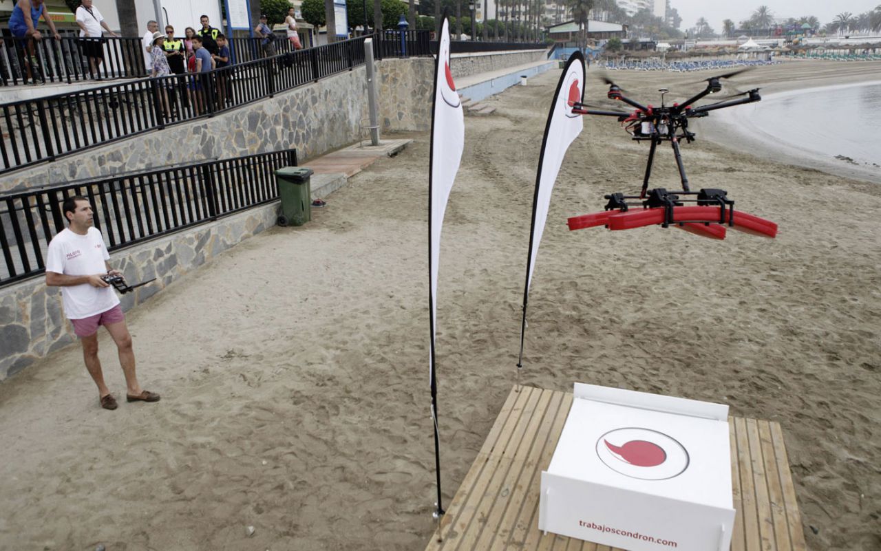 Drones socorristas de Vodafone