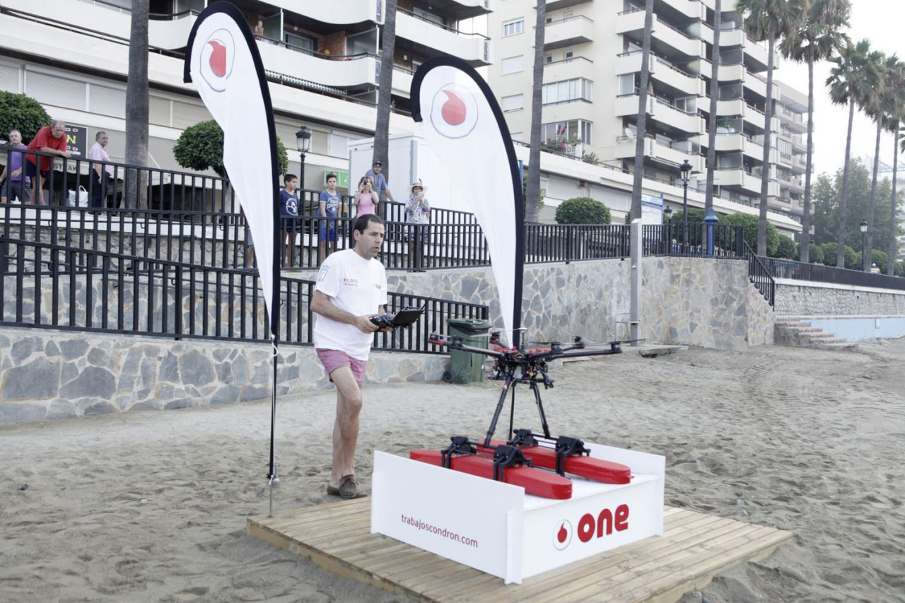 Drones socorristas de Vodafone