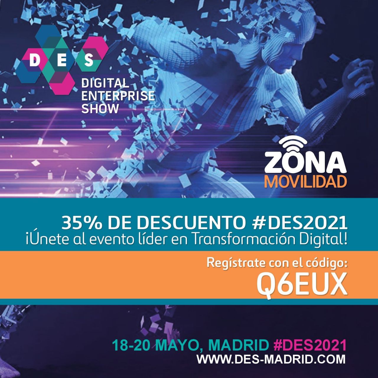 Invitación de Zonamovilidad.es al DES 2021