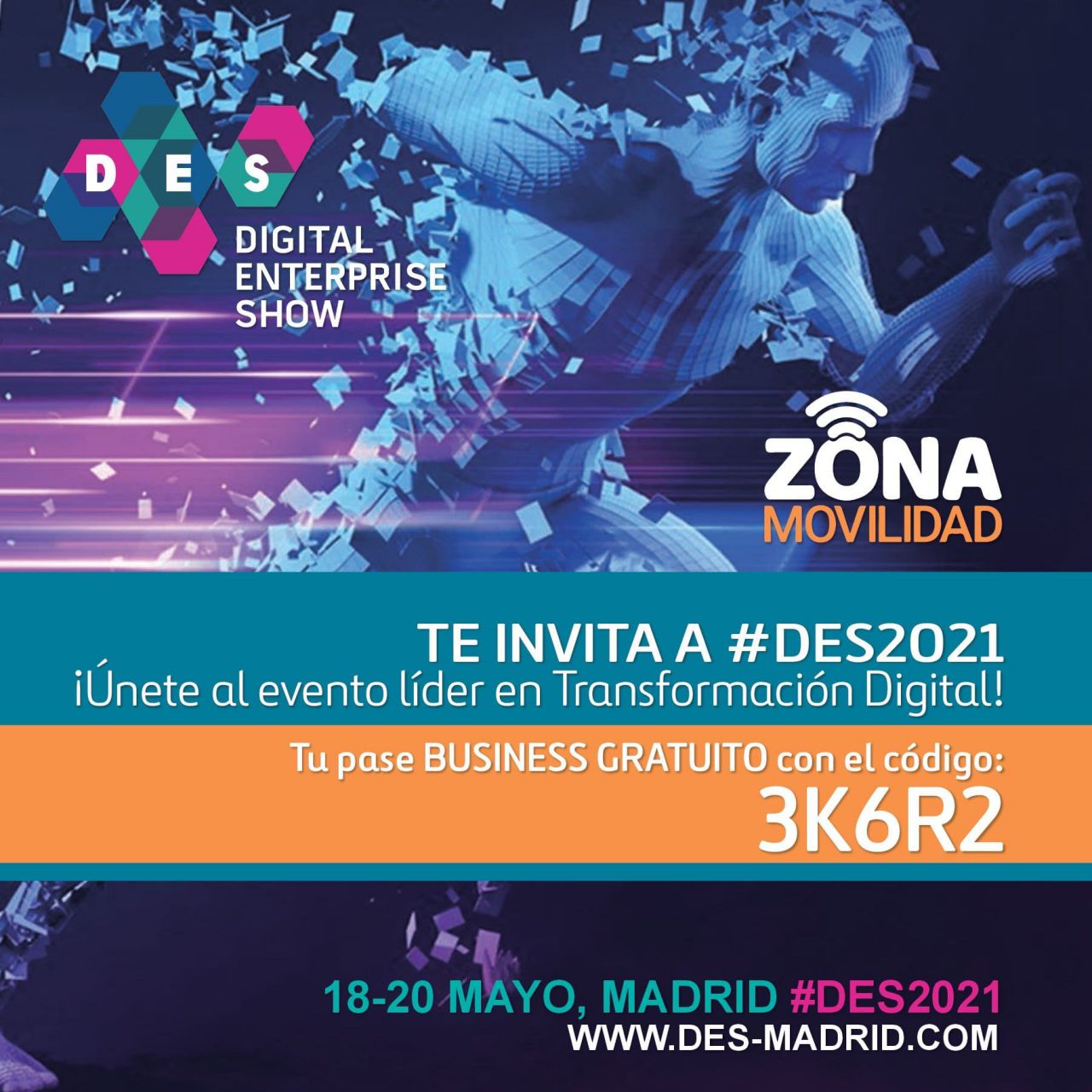 Invitación de Zonamovilidad.es al DES 2021