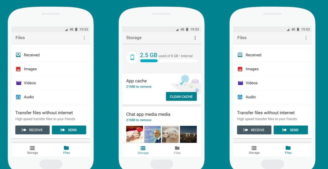 Files Go, al app de Google con la que limpiar, organizar y compartir archivos del teléfono