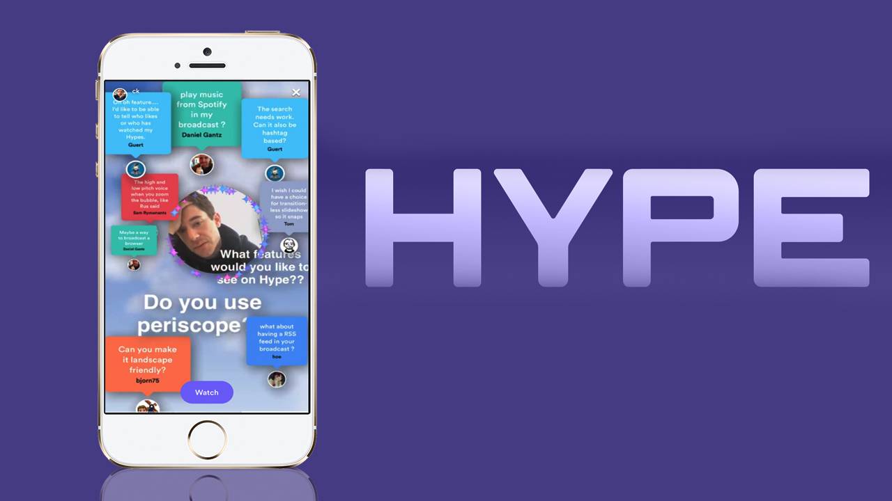 Los ‘padres’ de Vine lanzan Hype, otra plataforma para el vídeo en directo