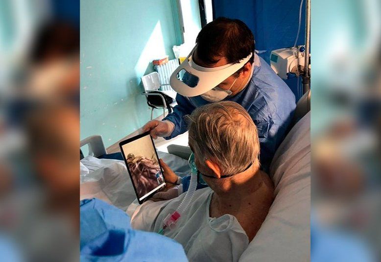 Italia da tablets a los pacientes de COVID-19 para hablar con sus familiares