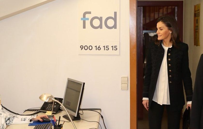 La reina Leticia se reúne por teléfono con el presidente de Fad