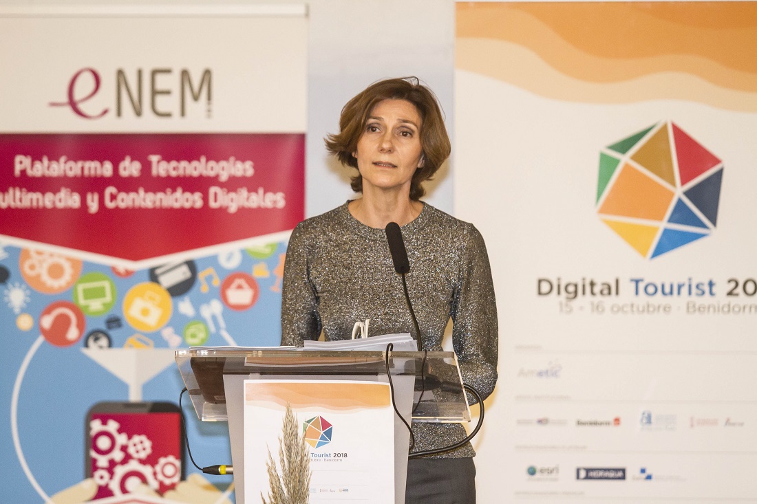 Isabel María Oliver Sagreras, Secretaria de Estado de Turismo, durante la clausura de Digital Tourist 2018