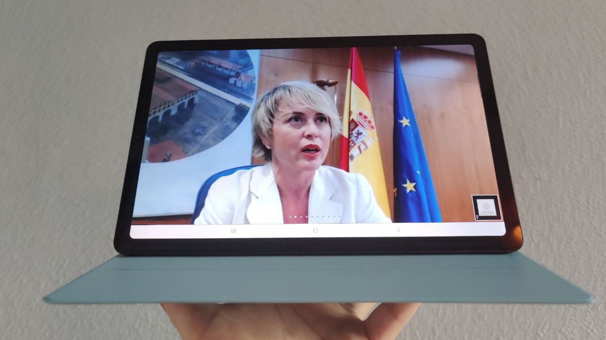 La Secretaraia de Estado de Inteligencia Artificial y Digitalización, Carme Artigas, durante un encuentro con la prensa