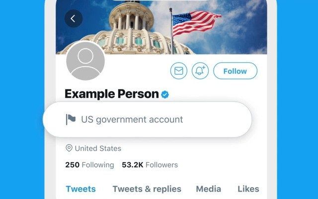 Twitter impone una etiqueta para los funcionarios y medios gubernamentales