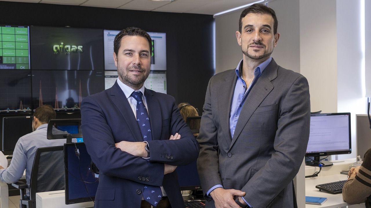 Diego Cabezudo, CEO y cofundador de Gigas junto a José Antonio Arribas, COO y cofundador de Gigas