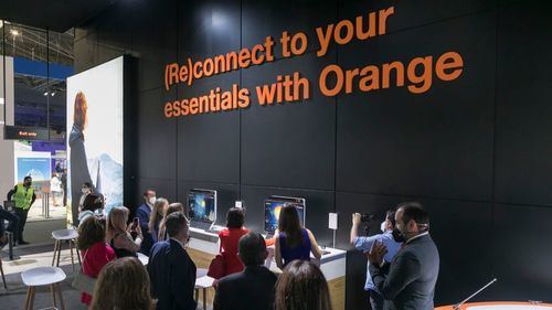 Stand de Orange en el MWC Barcelona 2021