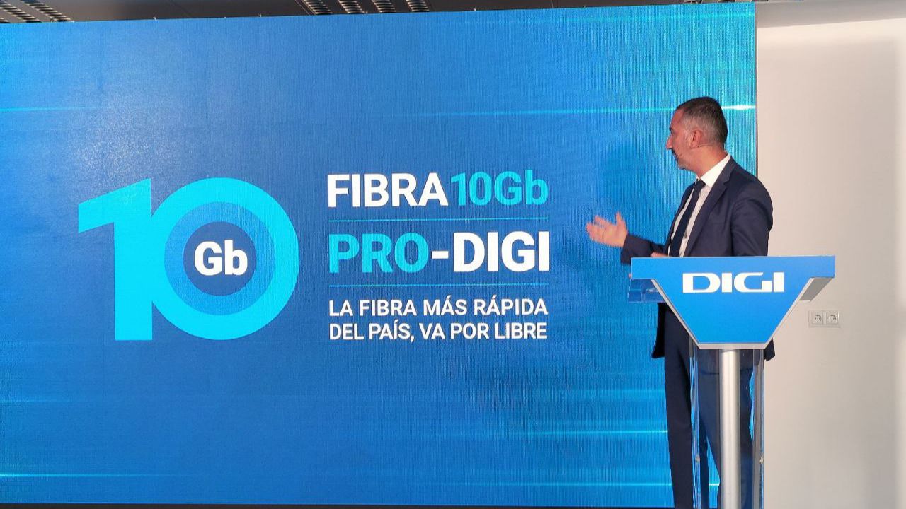 Marius Varzaru, CEO de Digi España, durante la presentación de Pro Digi