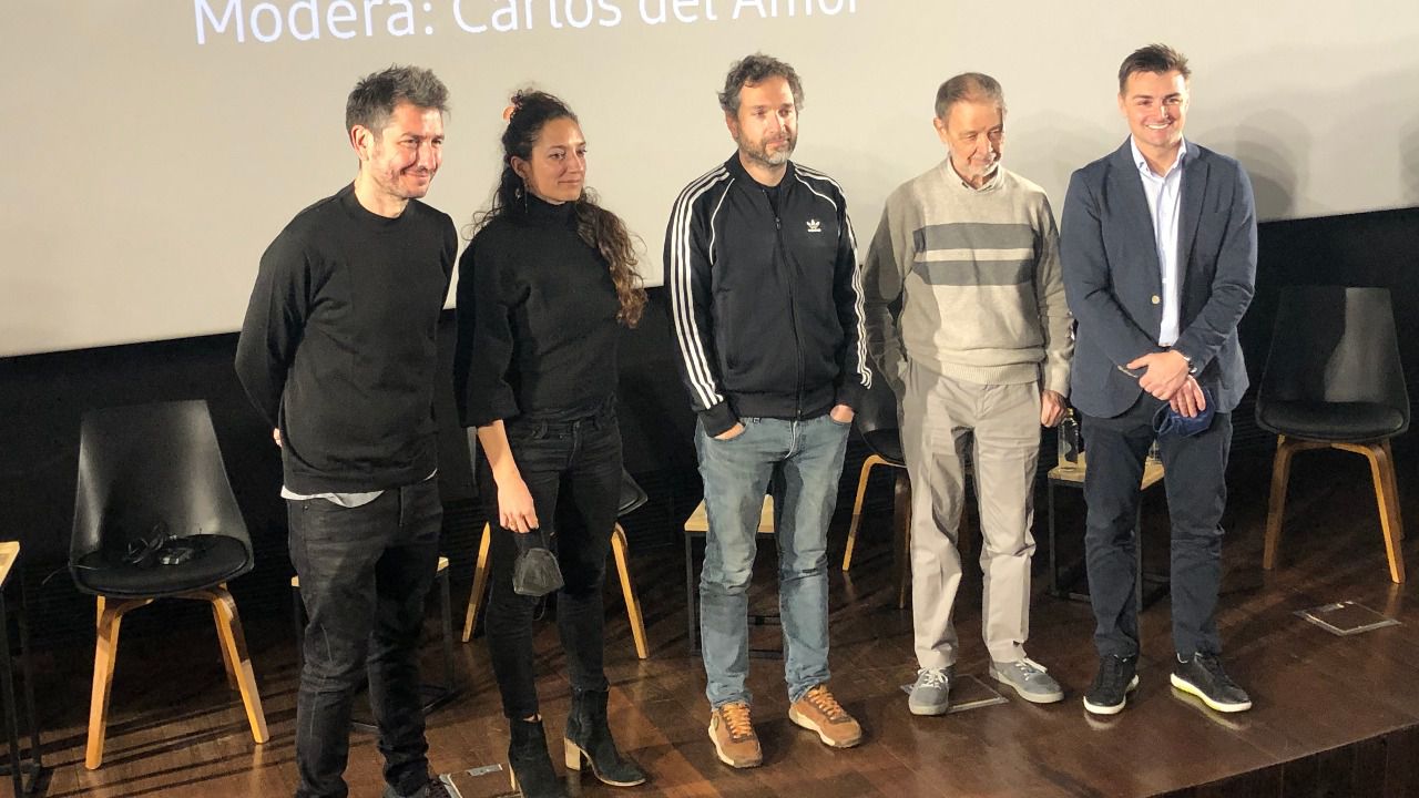 De izquierda a derecha, Carlos del Amor, Gris Jordana, Pau Esteve, José Luis Alcaine y Sergio Larraz.