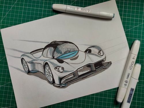  Materiales para dibujar un Concept car