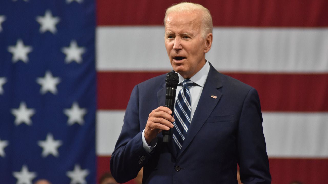 Joe Biden, presidente de Estados Unidos, durante un acto en Pensilvania