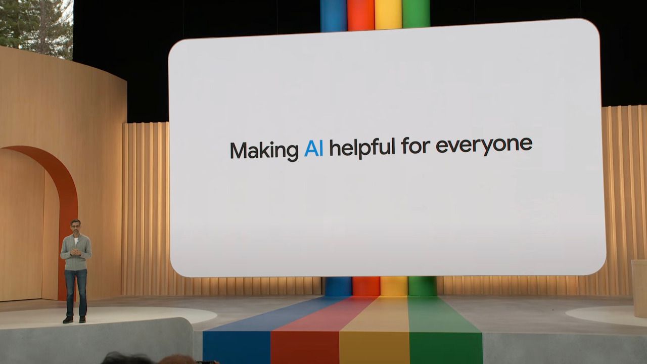 Sundar Pichai, CEO de Alphabet, durante su intervención en el Google I/O 2023