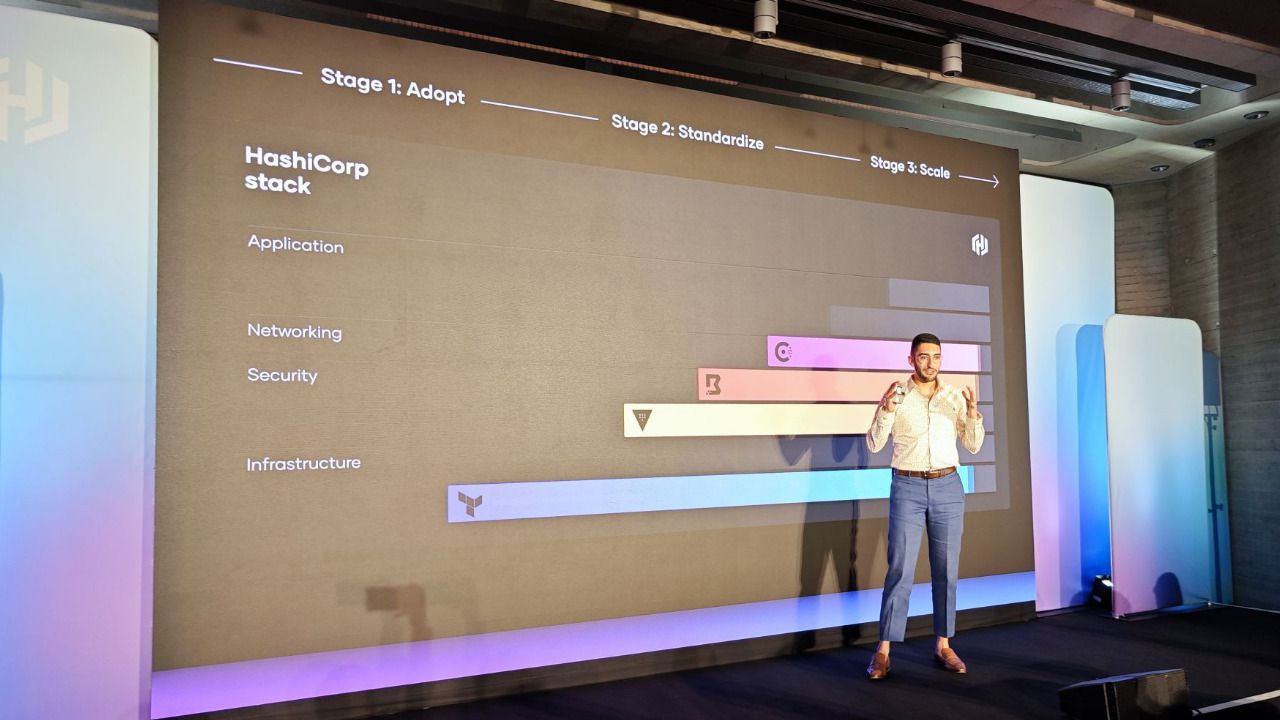 Arman Dadgar, CTO y cofundador de HashiCorp, durante los eventos de HashiDays 2023 en Londres