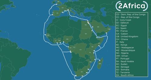 Facebook se alía con varias telecos para construir un nuevo cable submarino y conectar África