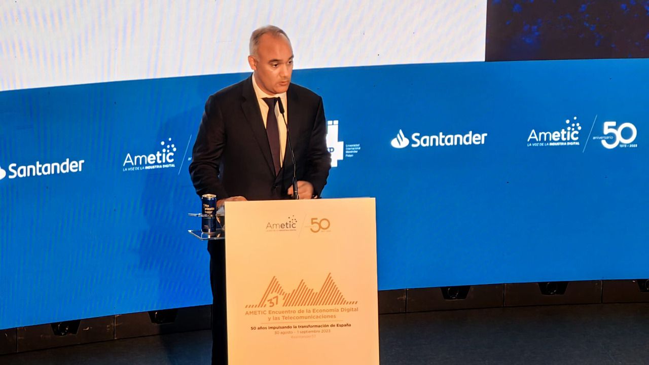 Dave Das, presidente de Samsung España, durante su intervención en Santander 37