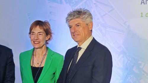 Anne Bouverot, presidenta de Cellnex y Marco Patuano, CEO de la compañía