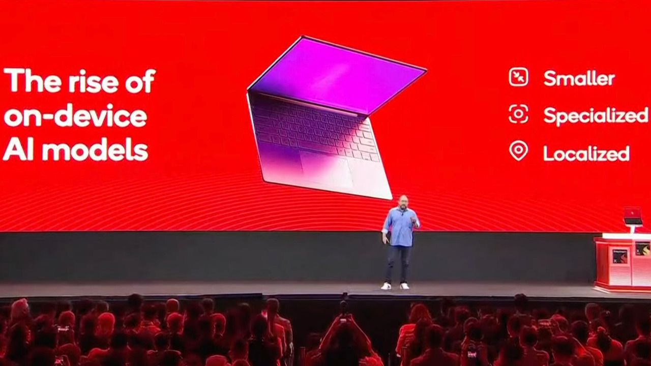 Cristiano Amon, CEO de Qualcomm, durante su intervención en el Computex 2025