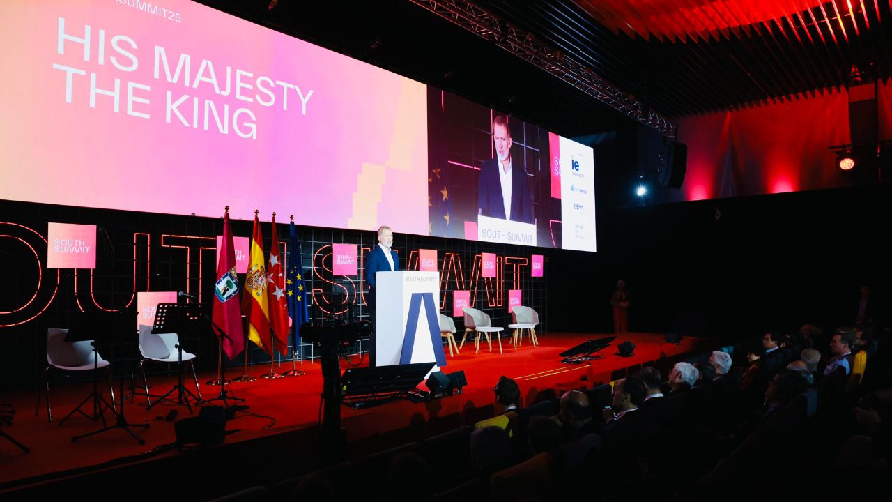 Felipe VI durante su intervención en la inauguración del South Summit 2025