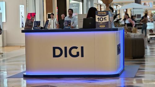 Un punto de venta de Digi en un centro comercial de Madrid