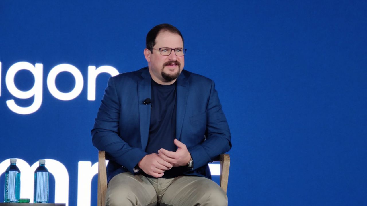 Cristiano Amon, CEO y presidente de Qualcomm, durante su intervención en el Snapdragon Tech Summit 2021