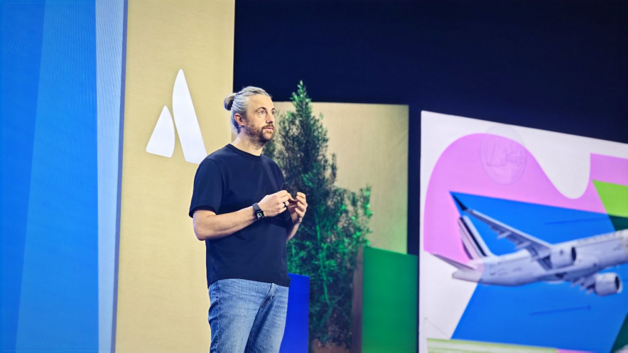 Mike Cannon-Brookes, CEO y cofundador de Atlassian, durante su keynote en Team 25' Europe