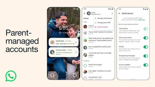 WhatsApp introduce cuentas especiales para menores gestionadas por sus padres