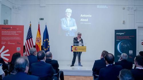 Antonio Abad, CEO de la compañía, durante la presentación en Washington