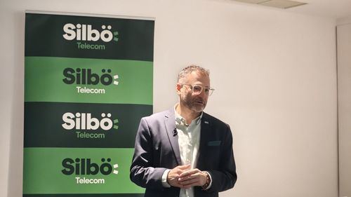 Jorge Morán, CEO y presidente de Silbö Telecom, durante un encuentro con la prensa