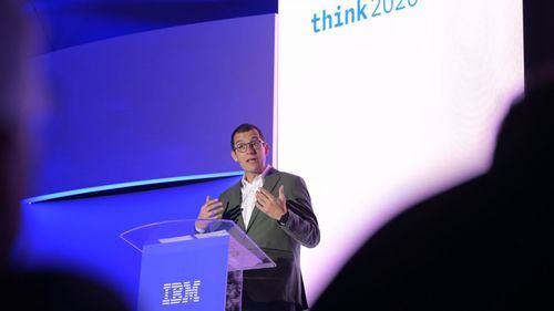 Horacio Morell, presidente de IBM para España, Portugal, Grecia e Israel, durante su intervención en Think Madrid 2026