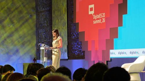 María González Veracruz, secretaria de Estado de Digitalización e Inteligencia Artificial, durante su intervención en el DigitalES Summit 2026