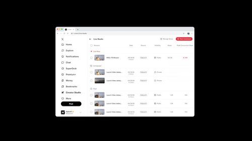 X renueva sus retransmisiones en directo con Live Studio y anuncia un millón de dólares para creadores