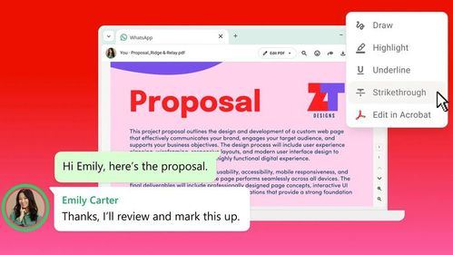 Adobe integra Acrobat en WhatsApp para abrir, editar y revisar PDF sin salir del chat
