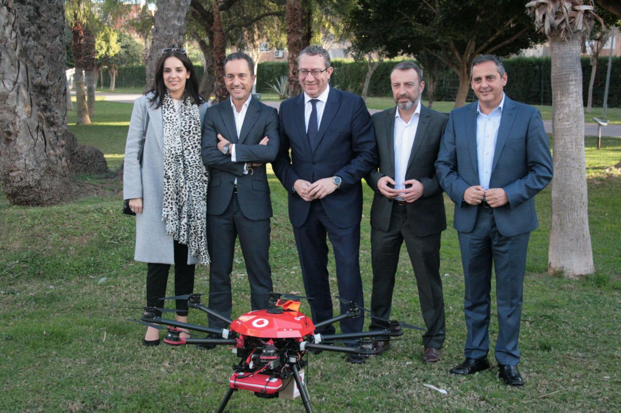 Benidorm acoge un hito mundial en aviación de drones de la mano de Vodafone con 5G