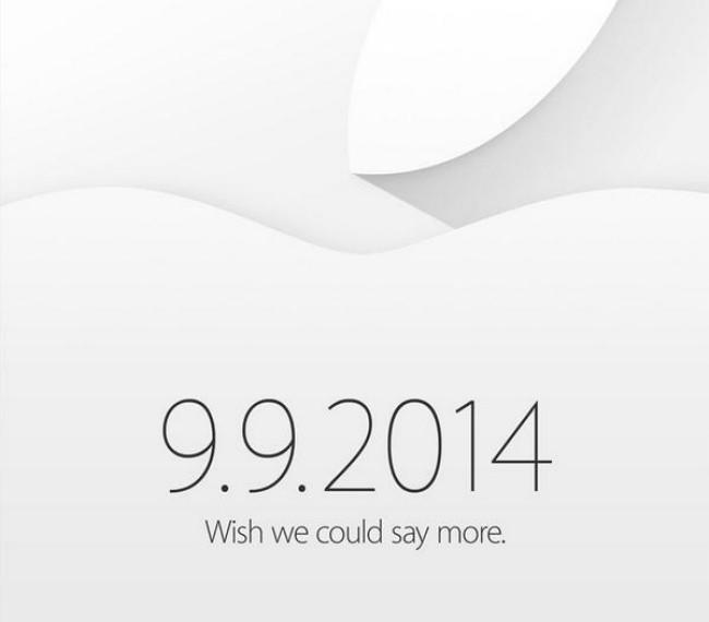 Apple invita a los medios a un gran evento el 9 de septiembre