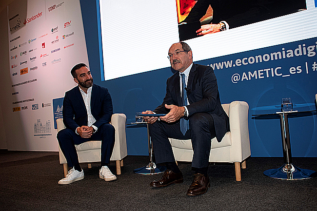 Francisco de Paula Polo, Secretario de Estado para el Avance Digital y Pedro Mier, presidente de AMETIC