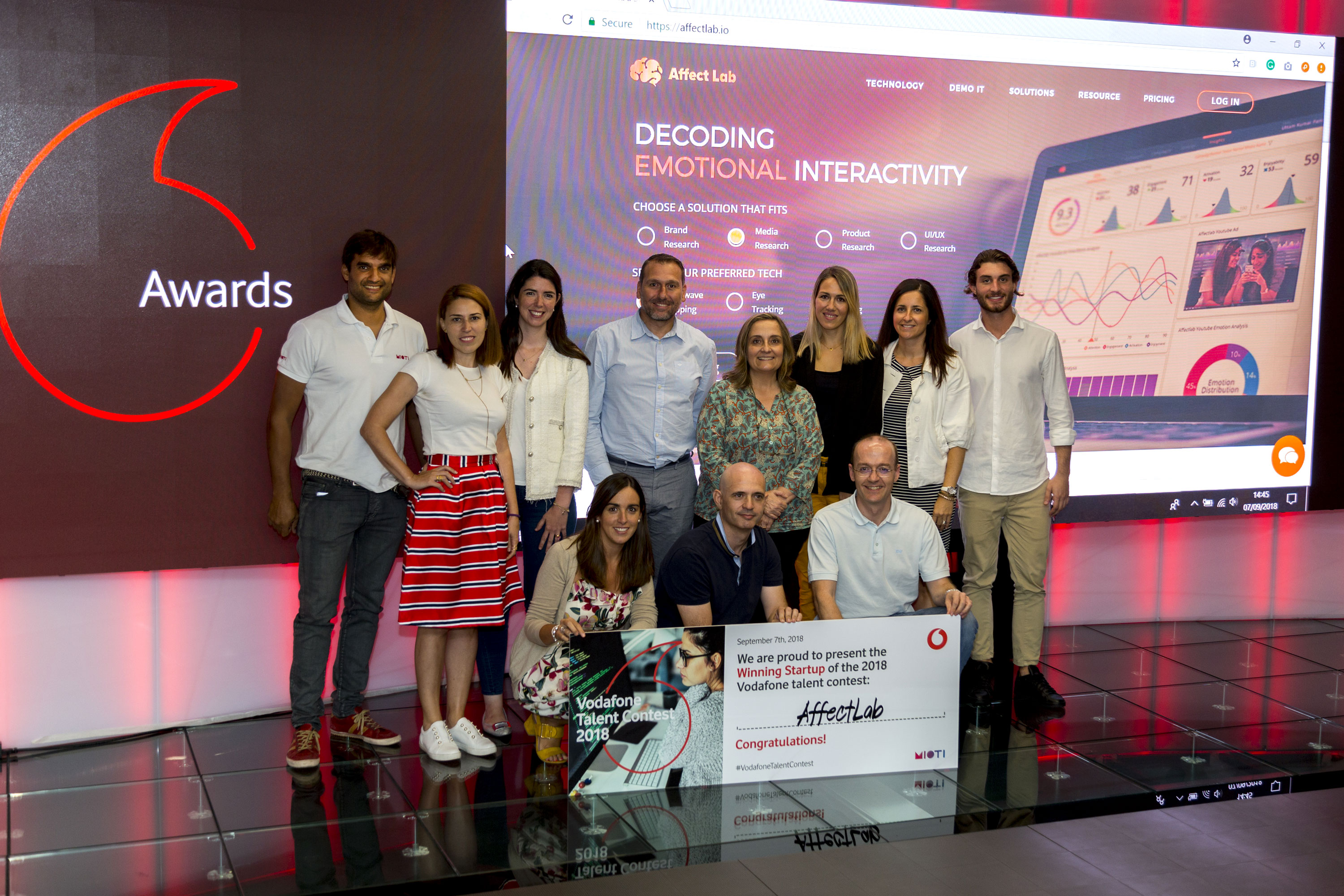 Vodafone y MIOTI anuncian la startup ganadora del concurso Vodafone Talent Contest 2018
 