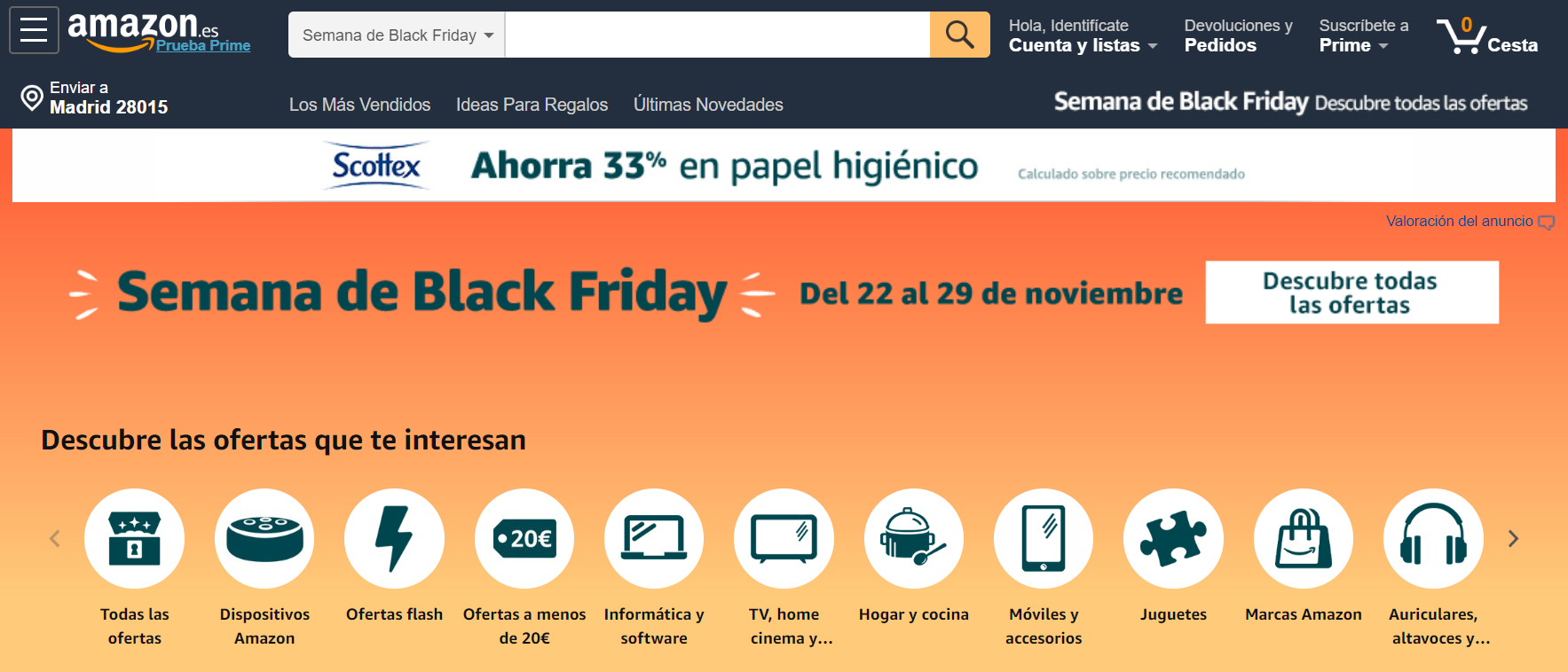 Amazon abre espacios físicos durante la fiesta del consumo