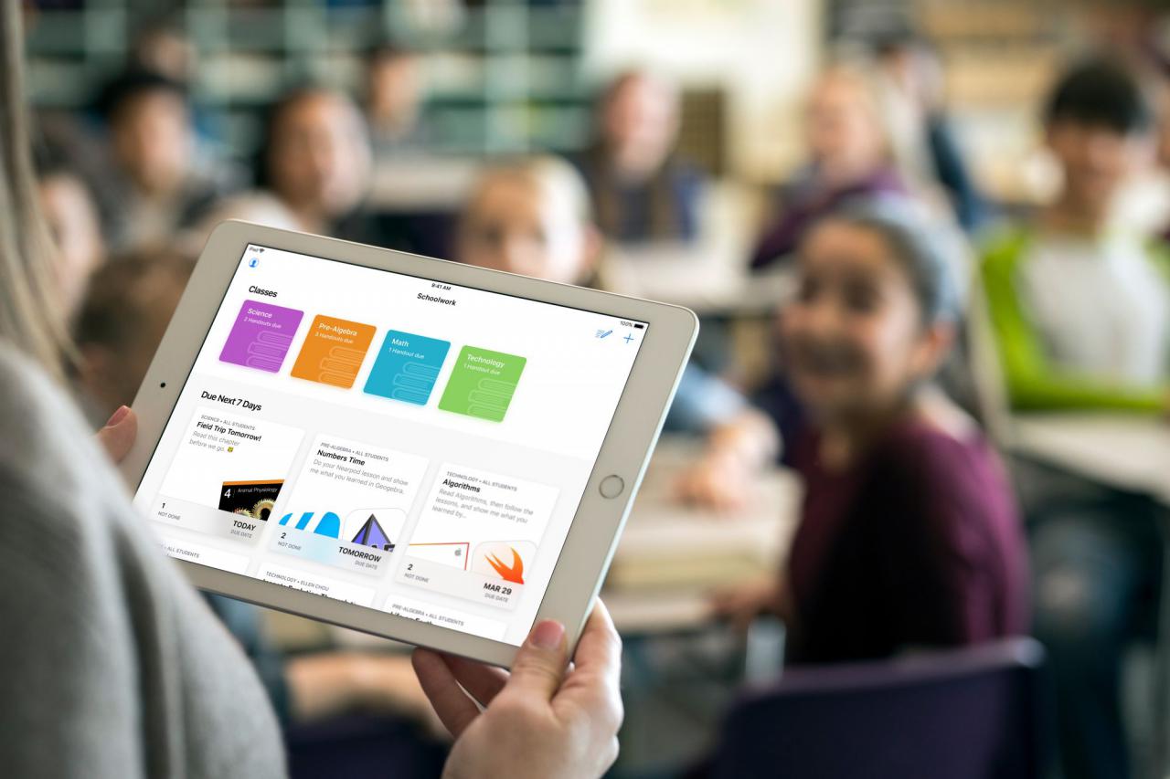 Schoolwork, la nueva app de Apple para personalizar el aprendizaje