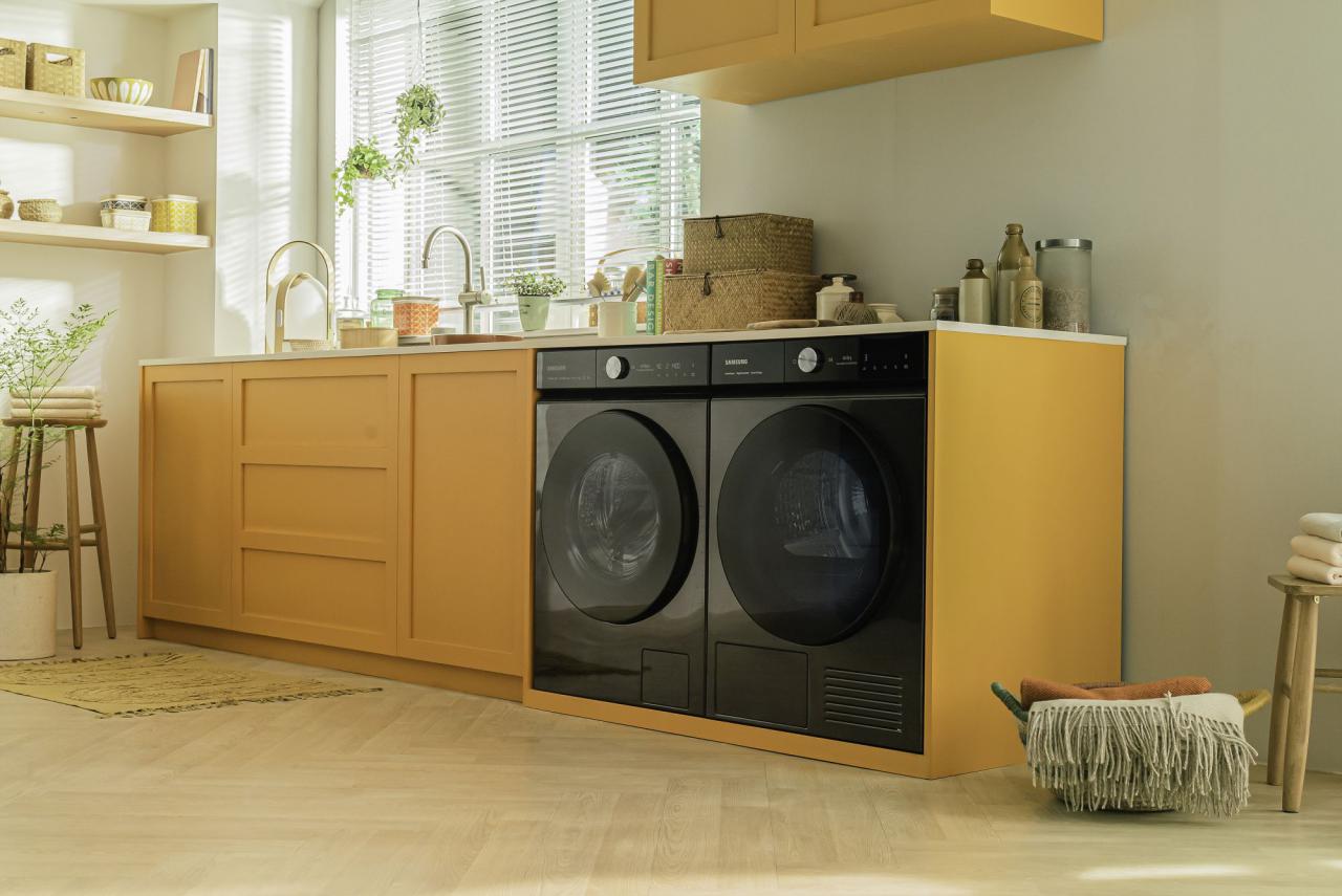 Así es la nueva secadora y lavadora de Samsung, Bespoke, que ofrece 20 años de garantía