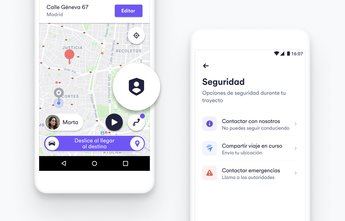 Cabify estrena un nuevo botón de seguridad para proteger a sus conductores