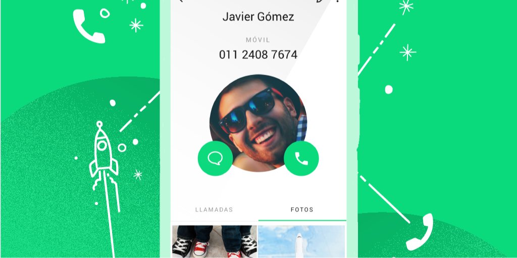 La app de Tuenti permite marcar como favoritas, renombrar y eliminar las llamadas guardadas