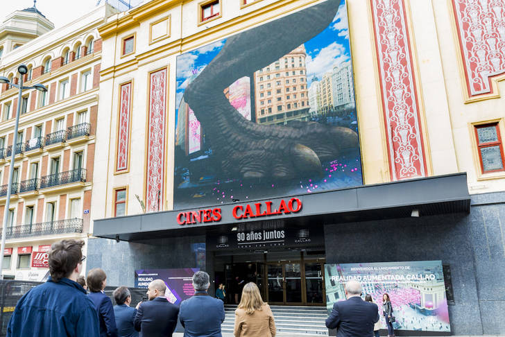 La realidad aumentada se instala en la Plaza de Callao