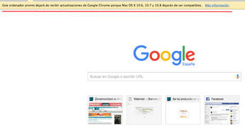 Chrome y otros programas empiezan a alertar del cambio de sistema operativo