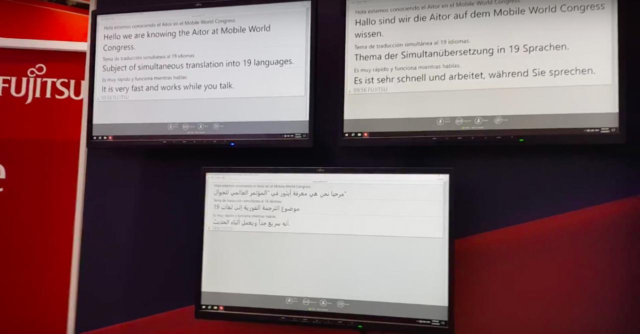 Live Talk, el traductor simultáneo de Fujitsu